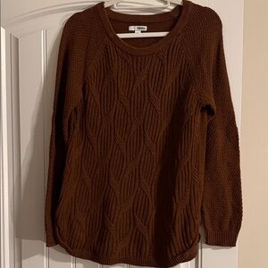 Sonoma Women's Rich Brown Knit Sweater